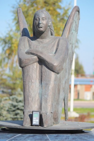 Фото к Сосновоборские велосипедисты опробовали профессию добровольного дозиметриста